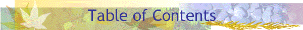 Table of Contents
